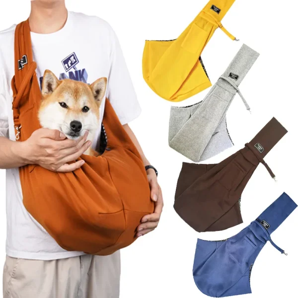 Crossbody breathable pet carrier