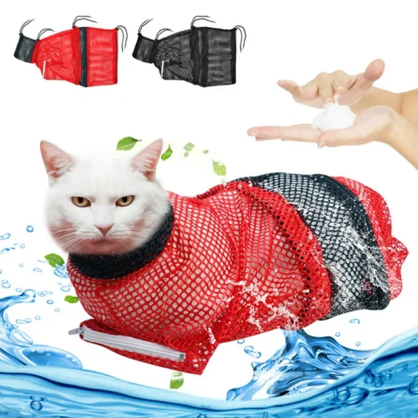 Cat Bathing Shower Bag